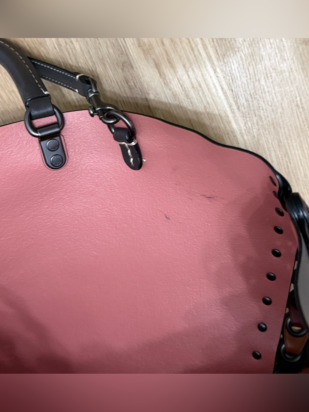 Coach 1941 Rogue Link Glovetanned Leather Tote Bag Brown Chocolate Bag - Picture 13 of 15
